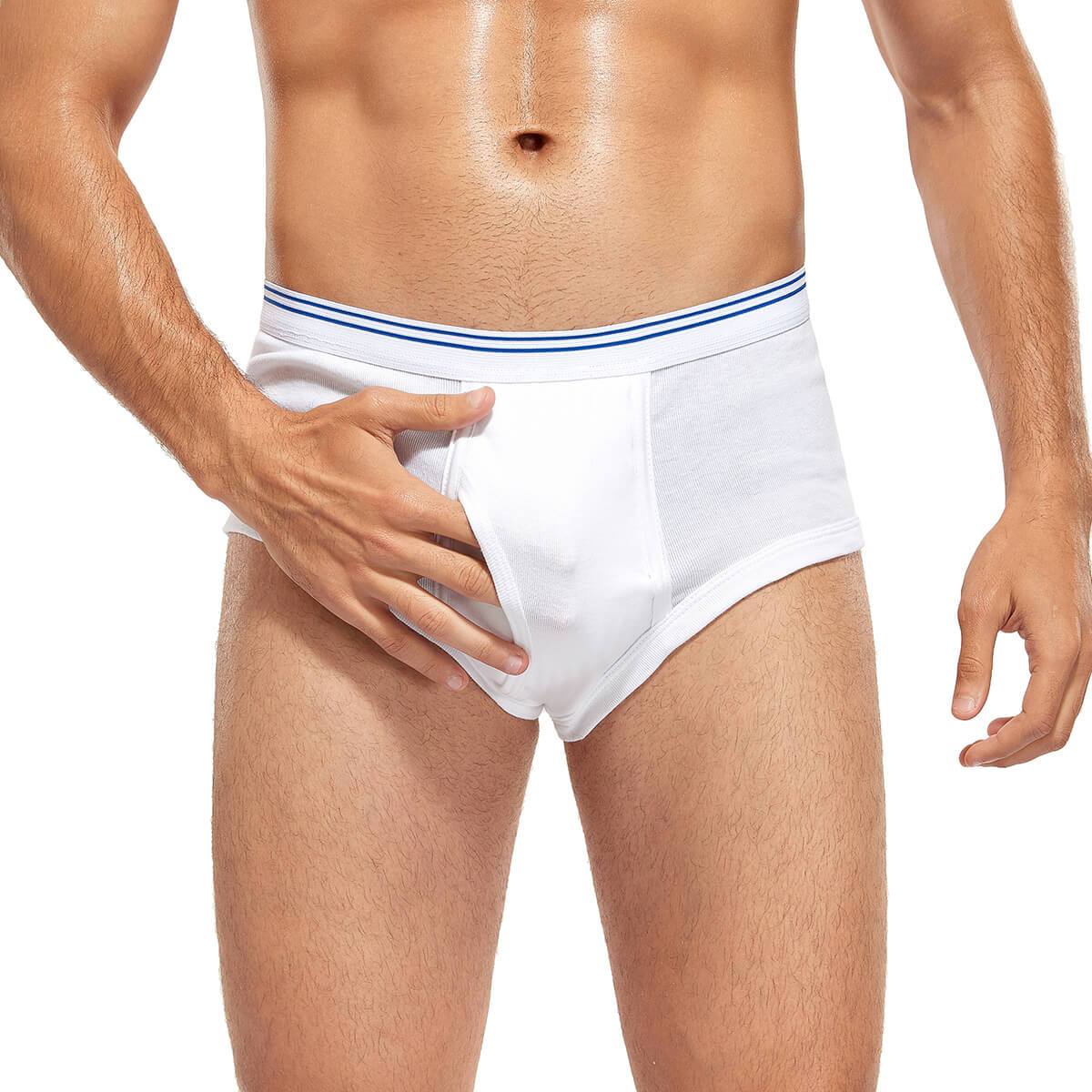6-Pack Leakproof Incontinence Briefs with Fly - M65 - Image 10
