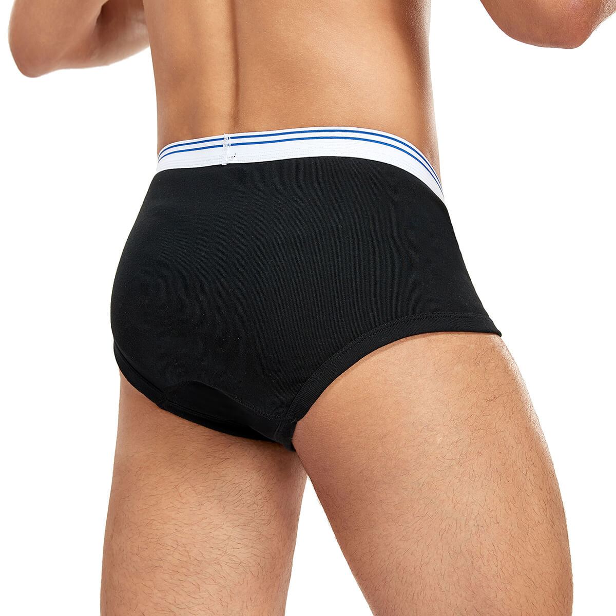 Mixed Pack Men's Washable Incontinence Briefs with Fly - M65 - Image 9